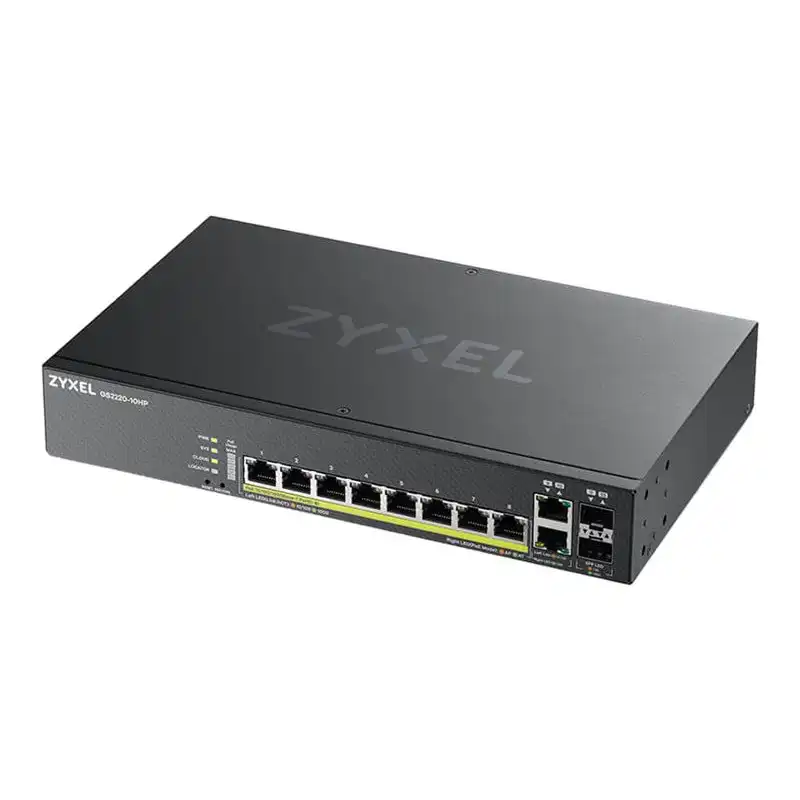 Zyxel GS2220-10HP - Commutateur - Géré - 8 x 10 - 100 - 1000 (PoE+) + 2 x SFP Gigabit combiné -... (GS2220-10HP-EU0101F)_1